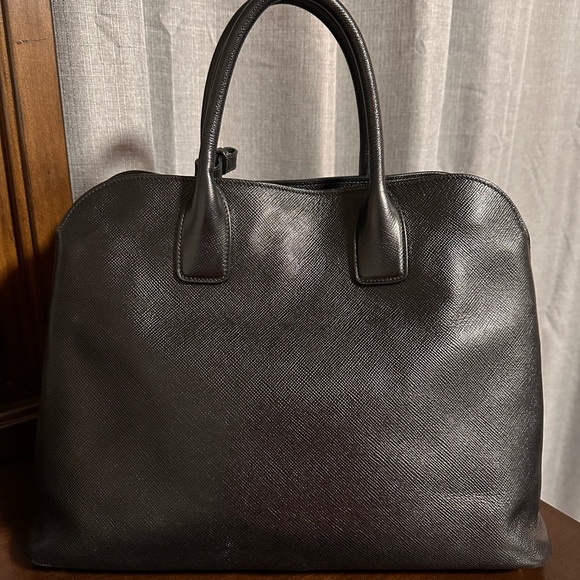 Prada Saffiano Black Leather Handbag - Picture 4 of 15
